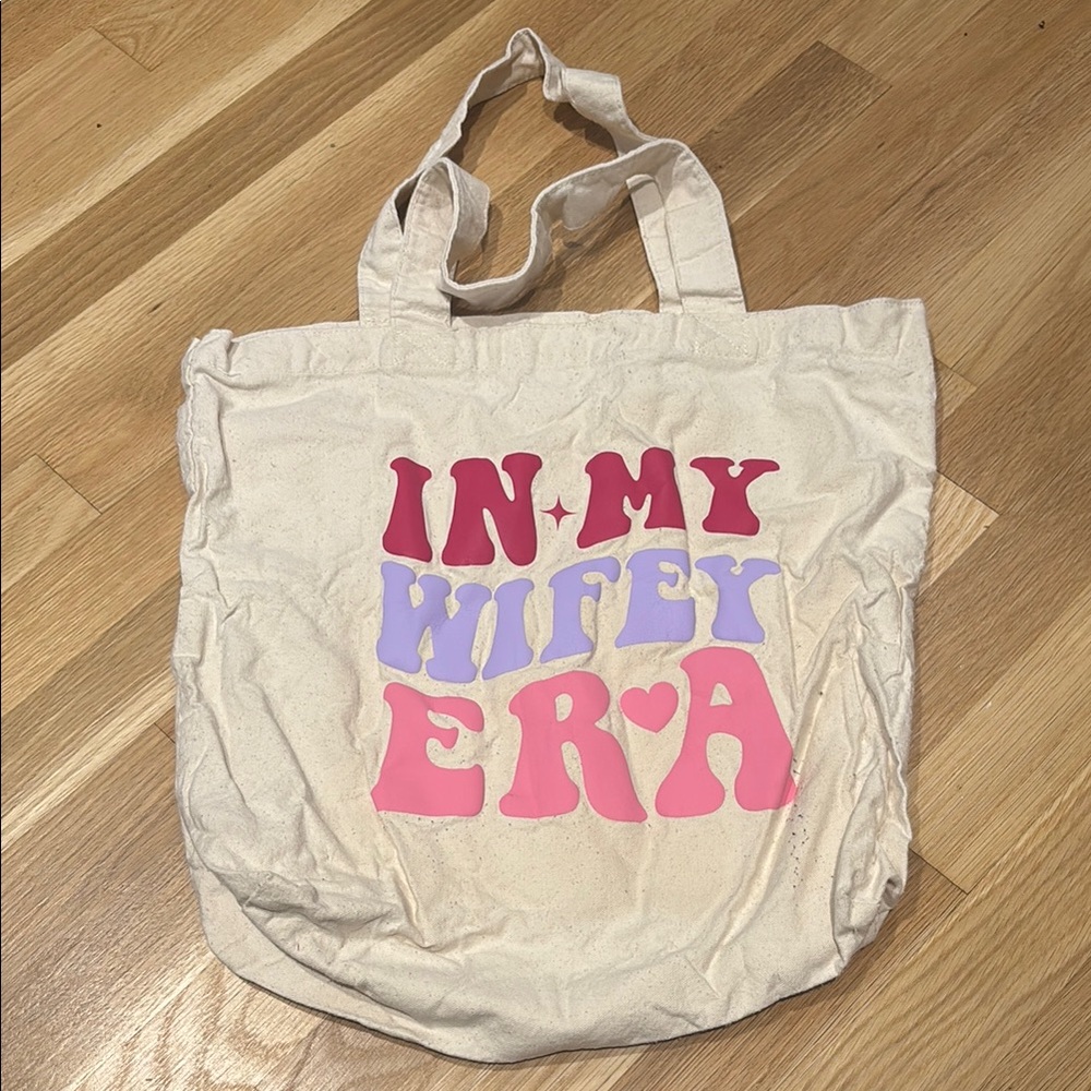 “IN MY WIFEY ERA” Tote Bag, Good Condition! Taylor Swift Inspired, Brides Gift